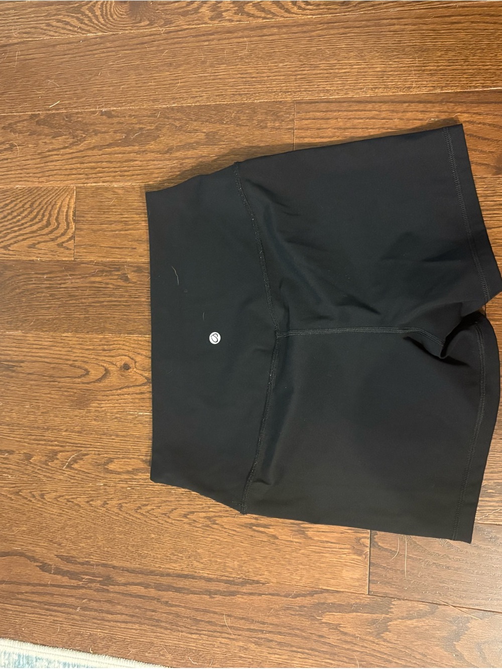 Women’s High-Waist Black Athletic Shorts - Picture 2 of 2